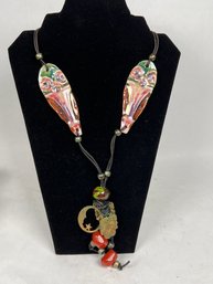 Artists Choice San Francisco VTG Handcrafted Artisan Necklace Wearable Art 20'