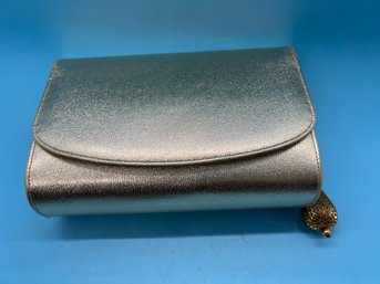 Stunning Vintage Genuine Coblentz Gold Tone Handbag Purse With Gold Tone Chain Pendant