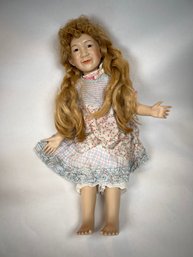 William Tung Moments Treasured Porcelain Doll Meredith 22'