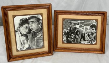 Two Vintage Framed Photo Prints From 'The African Queen' 1951 & The Treasure 1947 9.5' X 11.5'