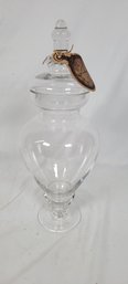Apothecary Clear Glass Jar Lidded Decorative Jar