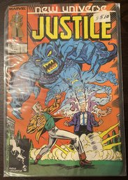 Marvel New Universe Comic Book JUSTICE #13 Nov 1987