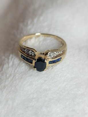 14k Gold Ring With Sapphire