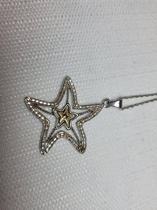 Lova Earth Sterling Starfish Necklace