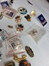 Collectible Pins And Buttons Lot