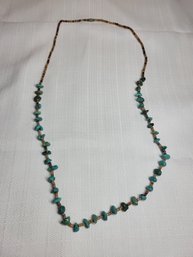 Turquoise And Coral Necklace