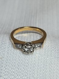 14k Gold Ring With Diamond No 127