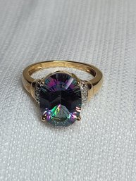 10k Gold Ring With Topaz
