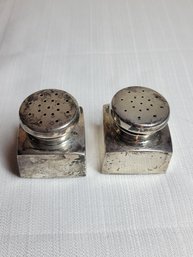 B&m Sterling Salt And Pepper Shakers