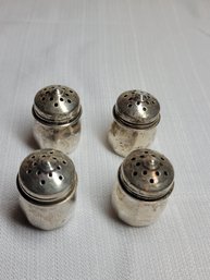 Small Sterling Silver Salt And Pepper Shakers