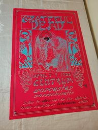 Grateful Dead April 1988 Worcester Ma Original Concert Poster