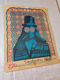 Big Brother And The Holding Co Dec 9-10 At Avalon Original 1st Print Poster Signed By The Band