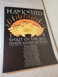 Hawkwind Spirit Of The Age Tour Poster Original Signed By Band Members