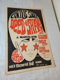 Deed Of Shame Friendly Stranger Motley Crew Iron Butterfly Origina Concert Poster