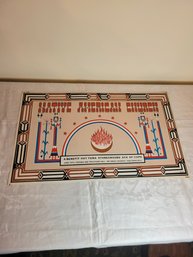 1971 Native American Church Benefit Concert Hot Tune Stoneground Etc Original Concert Poster 1st Printing