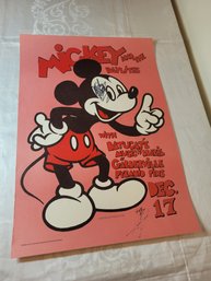 Mickey And The Daylites Dec 17 1971 Original Concert Poster 1st Print Signed By Mickey And Alton Kelley