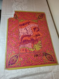 Moby Grape Big Brother And The Holding Co Etc  Oct 1967 Original Concert Poster Signed 1st Print