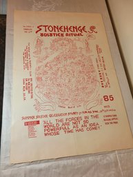 Stonehenge Solstice Ritual Original Event Poster
