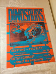 Dinosaurs Original Concert Poster Jan/feb 1983