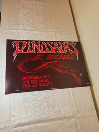 Dinosaurs Original Concert Poster Feb 22 1983