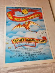 Dinosaurs And Marty Balin & Band June 7 1985 Original Concert Poster