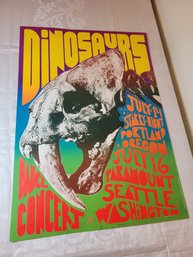 Dinosaurs Starry Nighy Shoe July 1983 Original Concert Poster