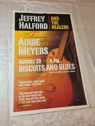 Jeffrey Halford And The Healers Aug 20 1983 Original Concert Poster