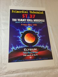 Primordial Undermind St 37 The Timmy Hall Schedule Original Concert Poster