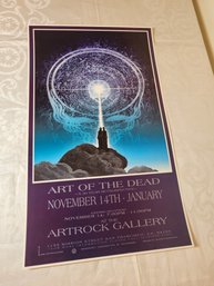 Art Of The Dead 30 Year Retrospective  Art Show Poster