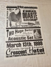 Chris Duarte Group At Cresent Hotel Arkansas Original Concert Poster