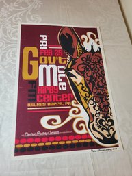 Govt Mule Feb 25 2005 Original Concert Poster Signed And Numbered By Artist