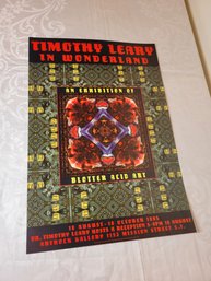 Timothy Leary In Wonderland August 1995 Original Concert Poster