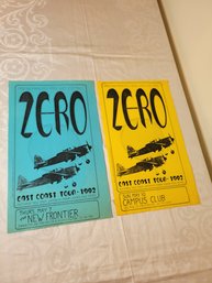 Zero East Coast Tour 1992 Original Handbills