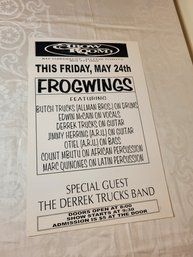 Frogwings Original Concert Poster