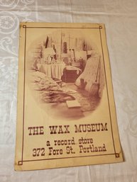 The Wax Museum Portland Maine Record Store Original Poster