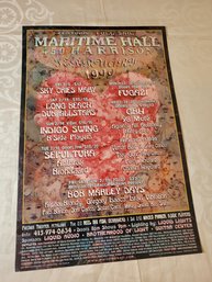 Maritime Hall February 1999 Concert Lineup Original Poster