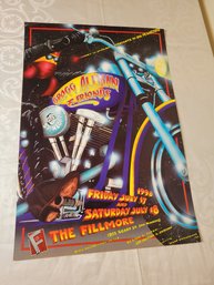 Gregg Allman And Friends July 1998 At The Fillmore Original Concert Poster