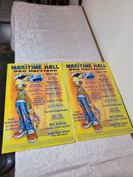 Pair Of Maritime Hall July 1997 Concert Lineup Original Posters