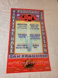 Maritime Hall February 1997 Concert Lineup Original Poster