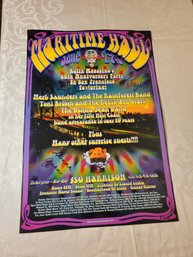 Maritime Hall 25th Anniversary Relax Magazine Party Original Concert Poster Signed