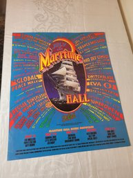 Maritime Hall July 1996 Original Concert Lineup Poster