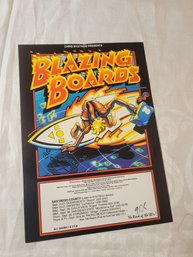 Blazing Boards Concert Lineup Original Handbill Sept 1983