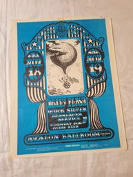 Daily Flash Quicksilver Messenger Svc Country Joe & The Fish 1966 Original Concert Handbill