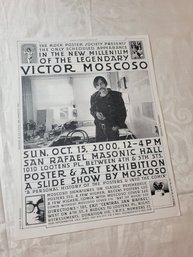 Moscoso Art Exhibit Original Show Handbill Oct 15, 2000