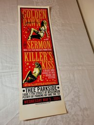 Golden Dawn And The Sermon Original Show Poster May 5, 2005 Signed By Band And Poster Artist No 5 Of 50
