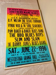 Southern Maine Blues Festival Original Concert Poster