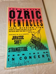 The Amazing Ozric Tentacles Fill In Date Original Uk Concert Poster