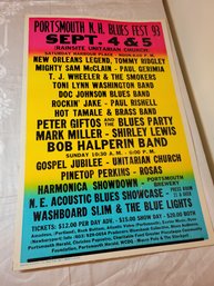 Portsmouth Nh Blues Festival 1993 Original Concert Poster