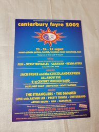 Canterbury Fare 2002 Original Concert Handbill