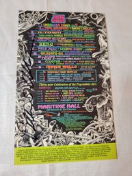Maritime Hall June 1996 Original Concert Lineup Handbill